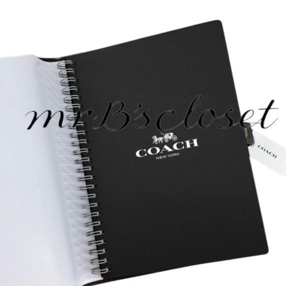 Coach Black Cherry Notebook Limited Authentic - Picture 4 of 7